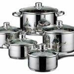 M&K by ELO Skyline Topfset 5-teilig, induktionsgeeignet, Glasdeckel