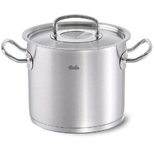 Fissler original-profi collection / Edelstahl-Topf (Ø 24 cm, 6,3L) hoher Kochtopf mit Metall-Deckel, alle Herdarten -Induktion