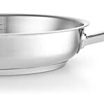 Fissler original-profi collection / Edelstahl-Pfanne (Ø 28 cm) Stielpfanne mit Innen-Skala, novogrill Bratfläche - Induktion